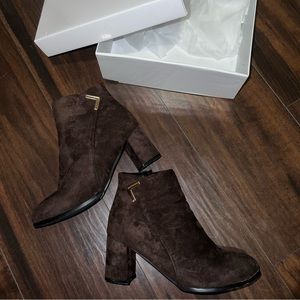 Brown ankle boots